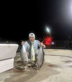 Two Atlantic Bonito, 18-inch fish caught while fishing in Hobe Sound