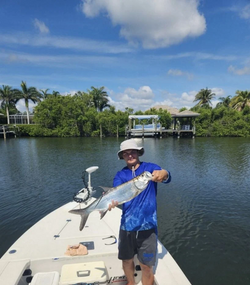 A tarpon fish caught in Hobe Sound