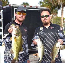 3 largemouth bass caught in Florida