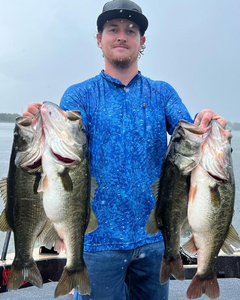 4 largemouth bass caught while fishing in Florida