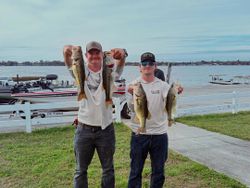 4 largemouth bass caught while fishing at Lake Wales