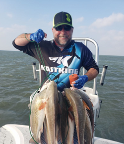 Two 15-inch fish caught while fishing in TX