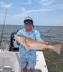 Redfish caught while fishing in Corpus Christi TX on boat