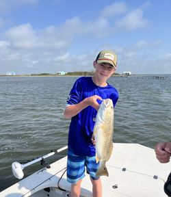 Redfish caught while fishing in Corpus Christi TX waters from boat