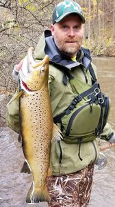 A large rainbow trout caught in New Hartford