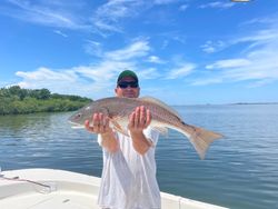 A lone redfish caught on a fishing trip in FL
