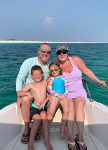 Four anglers fishing on the water in FL