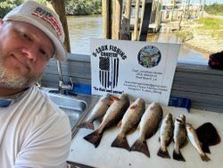 5 redfish caught in LA