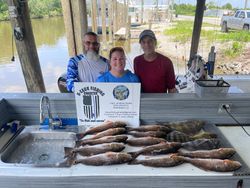 Redfish catch in St Bernard, Louisiana