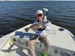 Spotted weakfish caught while fishing in LA