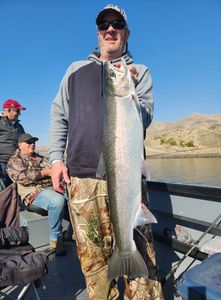 Coho salmon caught fishing in Kennewick