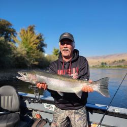 Coho salmon caught while fishing in WA