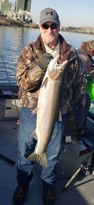 Coho Salmon caught while fishing in WA