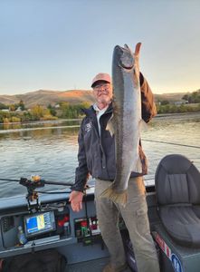 A person fishing in Kennewick