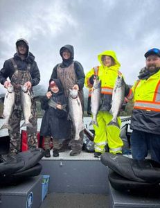 4 rainbow trout caught while fishing in WA