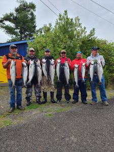 8 coho salmon and chinook salmon, fishing in WA