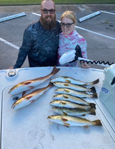 5 spotted weakfish, fishing in St Marks