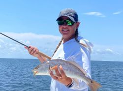 A single redfish, 17 inches, caught while fishing in FL
