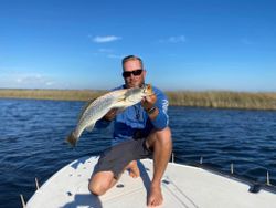Spotted weakfish, 19 inches, caught while fishing in St Marks