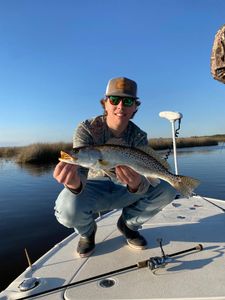 Spotted weakfish, 21 inches, caught while fishing in St Marks