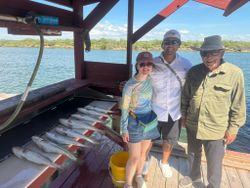Three people fishing in Arroyo City