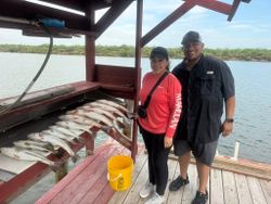 Two anglers fishing in Texas