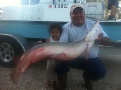 Two people fishing in Texas