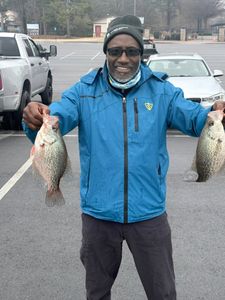 Fresh caught crappie from successful fishing trip in Cumming GA