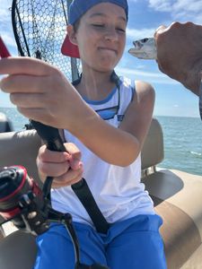 One person enjoying a great day of fishing in Crystal River