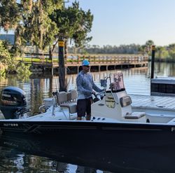Captain ready on the Xpress fishing boat 