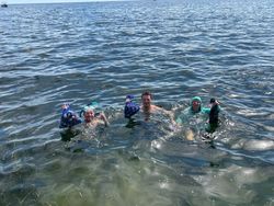 Three people fishing in Florida