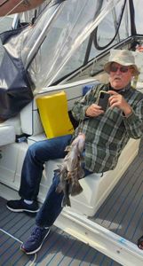 Angler fishing in RI