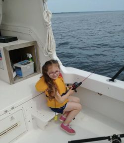 Angler fishing in RI