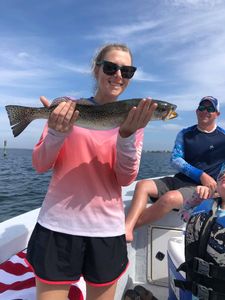 Two people fishing at Orange Beach