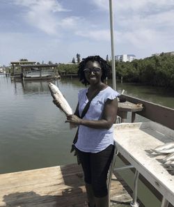 Lone angler fishing in Florida