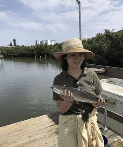 Angler enjoying fishing trip in FL