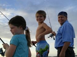 Three people fishing in FL