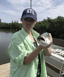 Lone angler fishing at New Smyrna Beach