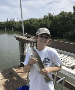Spotted Weakfish, 10-inch fish caught while fishing in FL