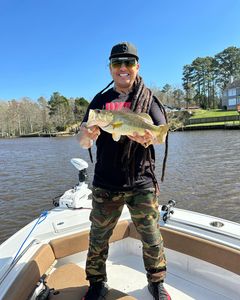 Large mouth bass caught in Charles City