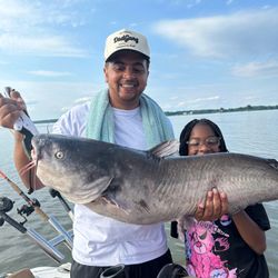A huge blue catfish caught in VA while fishing