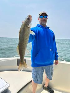 One fisherman in OH fishing