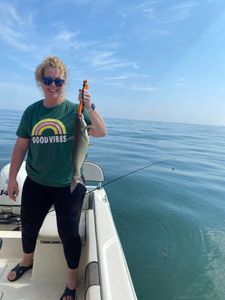Fishing in Vermilion: Angler with blue catfish