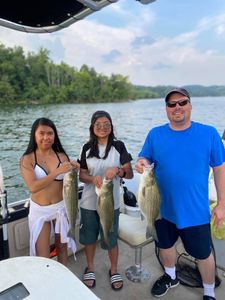 3 Wiper (Hybrid striped bass) and Striped Bass fish caught in TN