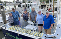 Group of 6 people fishing in DE
