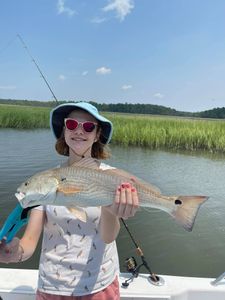 Large Redfish reeled from South Carolina