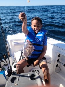 Angler with a 10-inch fish in SC
