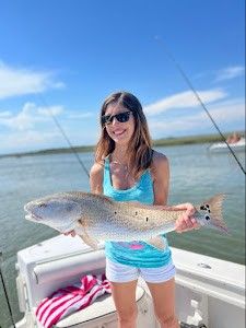 Angler fishing with rod in South Carolina