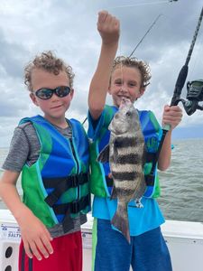 Photograph of a Black Drum fish caught in SC