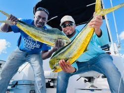 Two anglers with big fish caught in Mount Pleasant